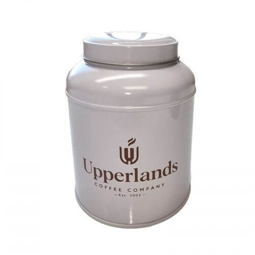 Upperlands Coffee Tin-White